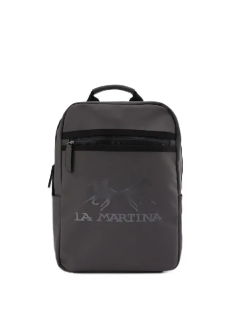 La Martina logo-print backpack