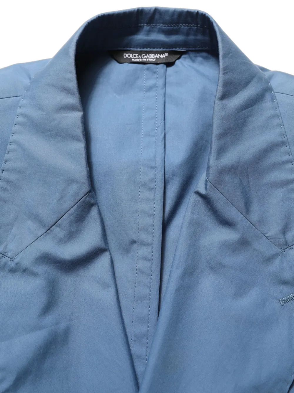 Dolce & Gabbana double-breasted peak-lapel blazer Blauw