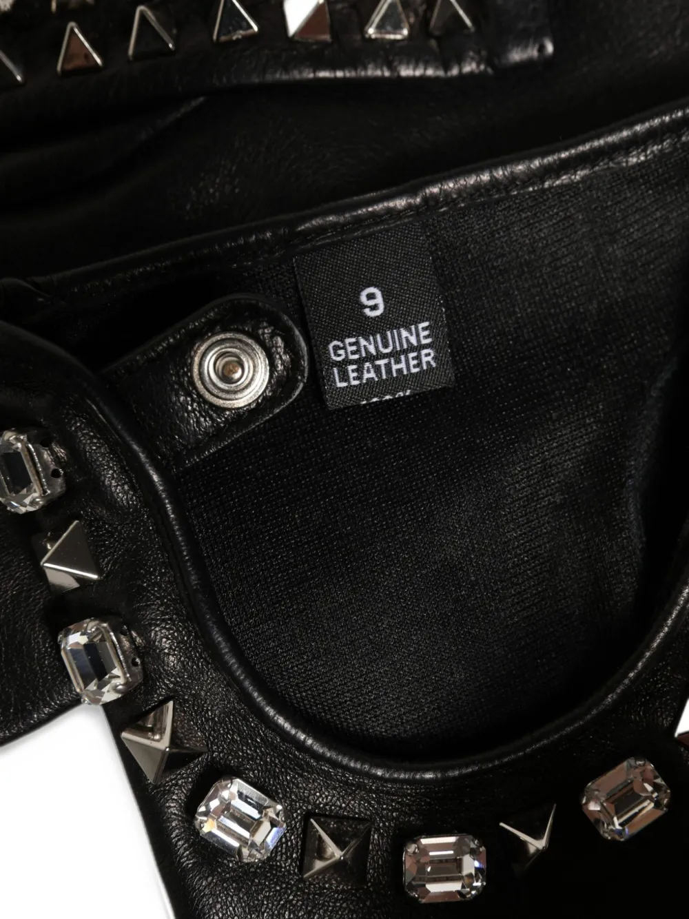 Dolce & Gabbana stud-embellished fingerless gloves Zwart
