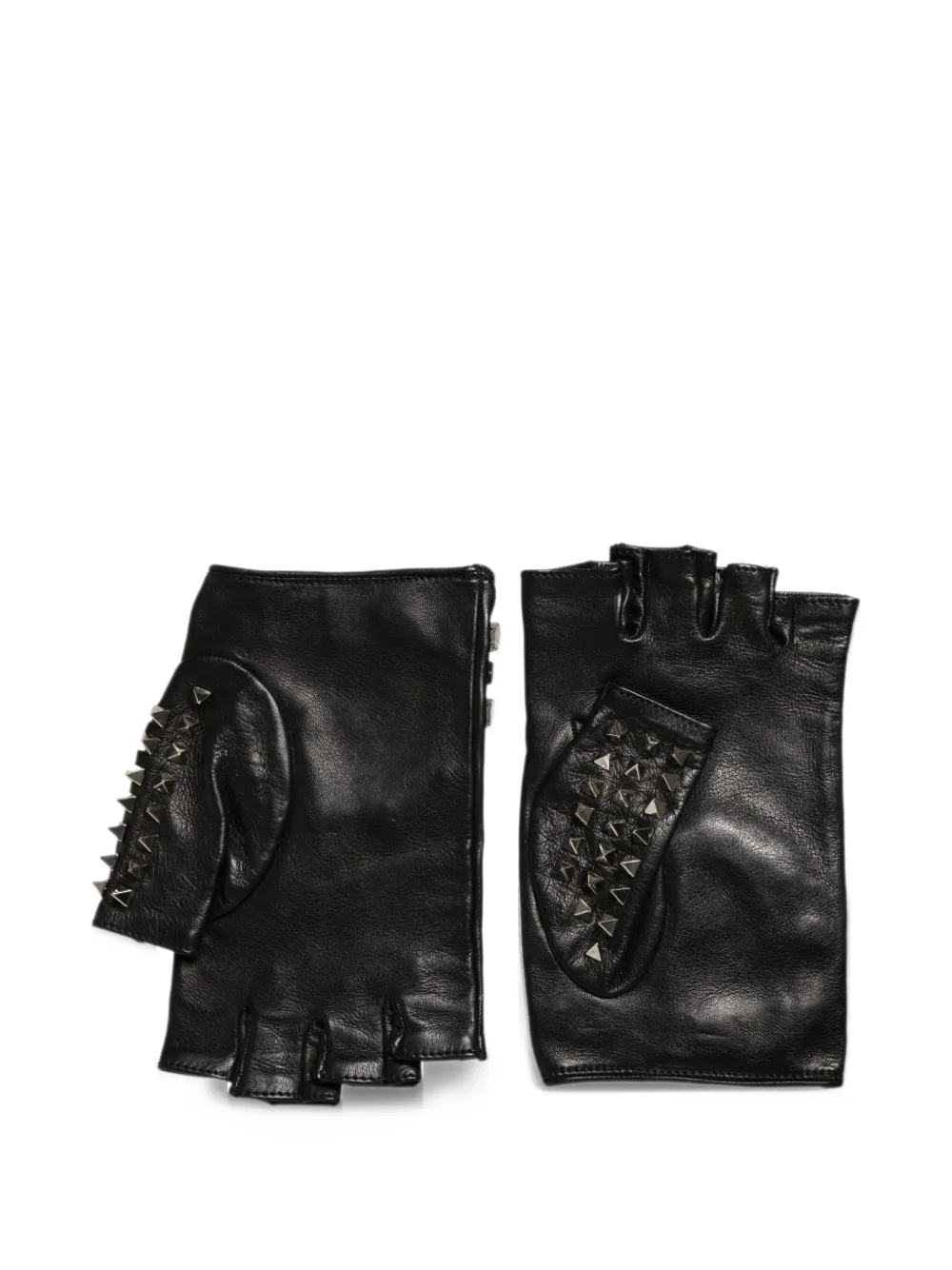 Dolce & Gabbana stud-embellished fingerless gloves Zwart