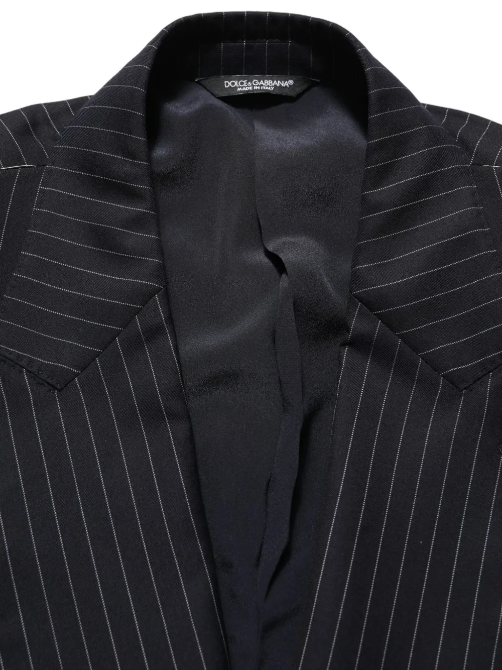 Dolce & Gabbana pinstripe double-breasted blazer Zwart