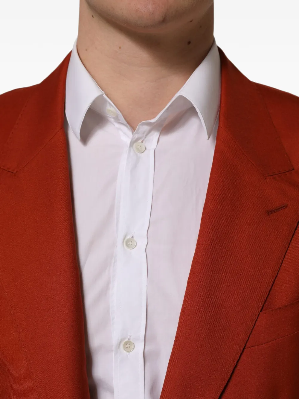 Dolce & Gabbana single-breasted cashmere jacket Oranje