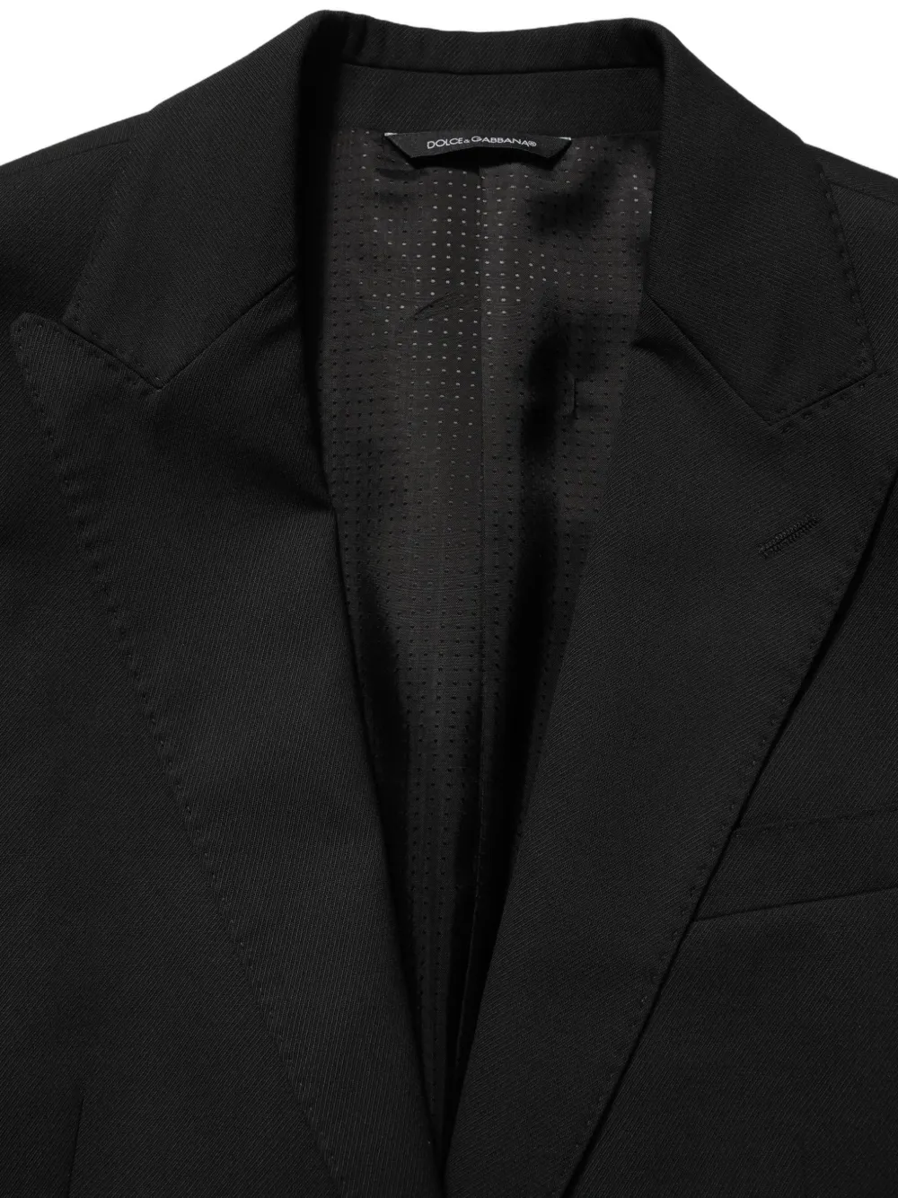 Dolce & Gabbana single-breasted blazer Zwart