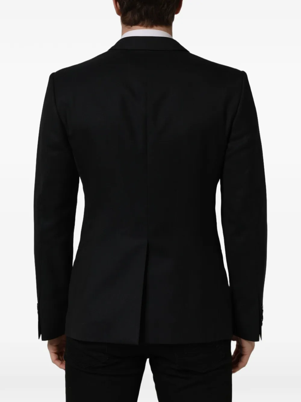 Dolce & Gabbana single-breasted wool blazer Zwart