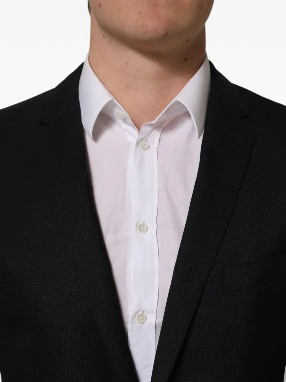 Dolce & Gabbana single-breasted wool blazer Zwart