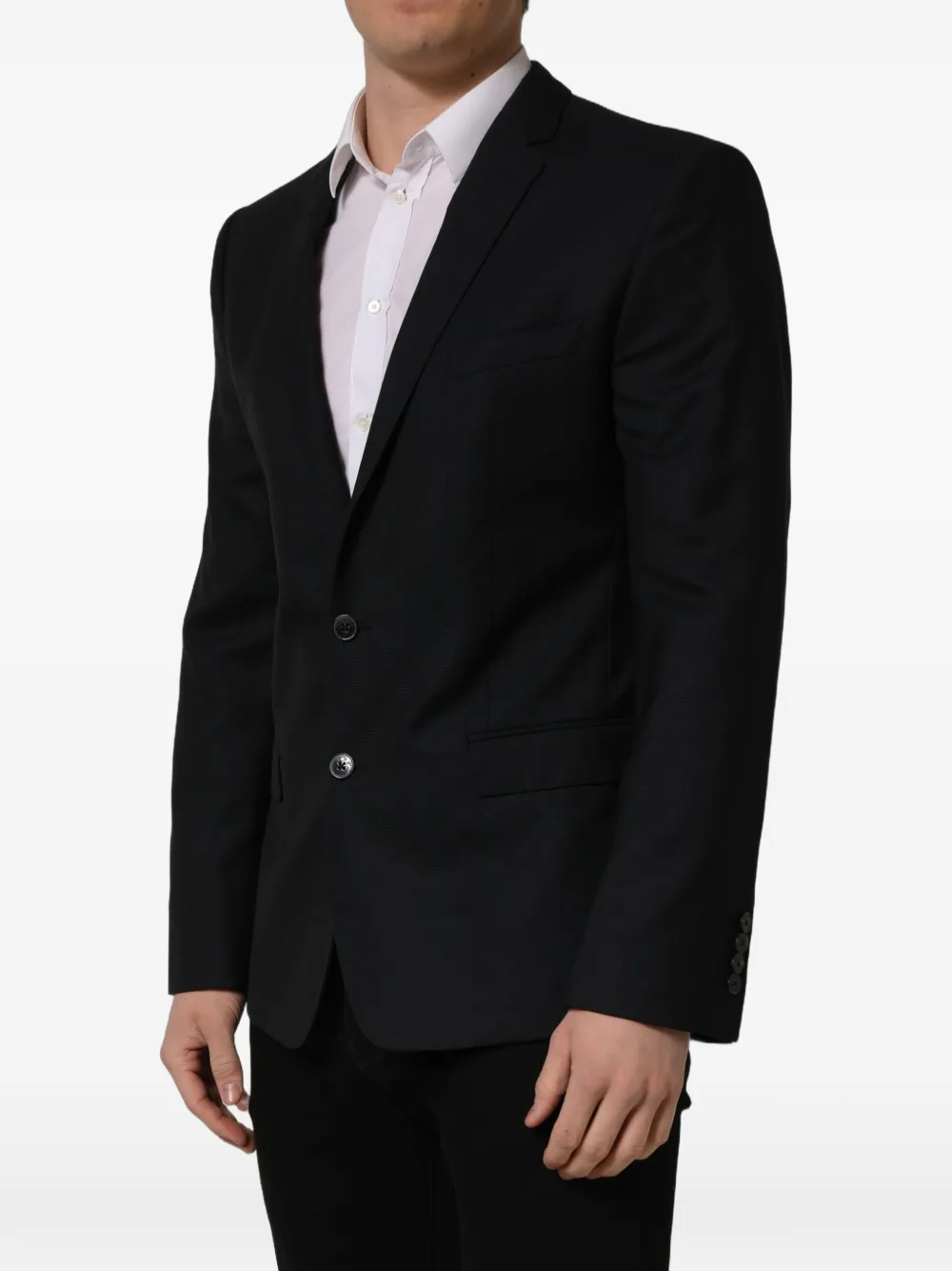 Dolce & Gabbana single-breasted wool blazer Zwart