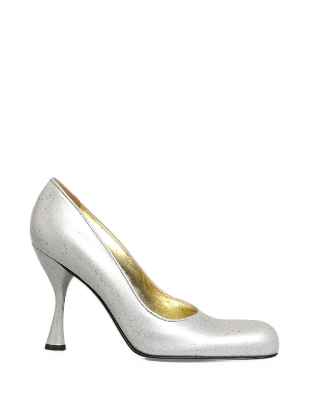 Dolce & Gabbana speckled leather pumps - White
