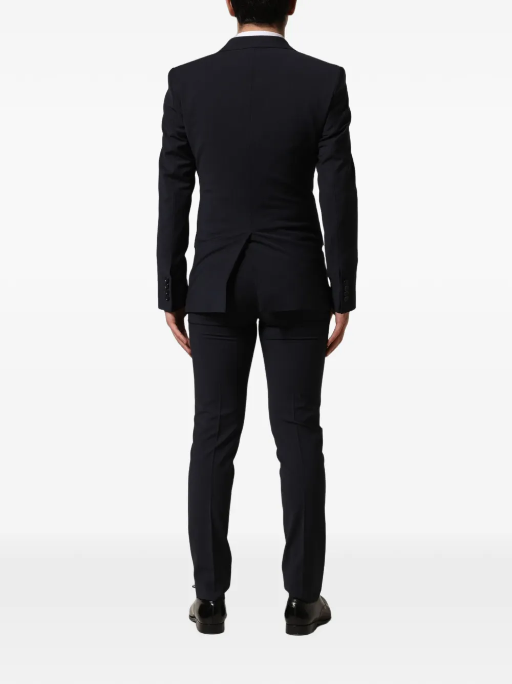 Dolce & Gabbana single-breasted slim-fit suit set (set of three) Zwart