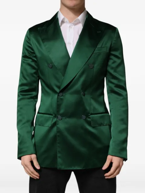 Dolce & Gabbana double-breasted satin blazer