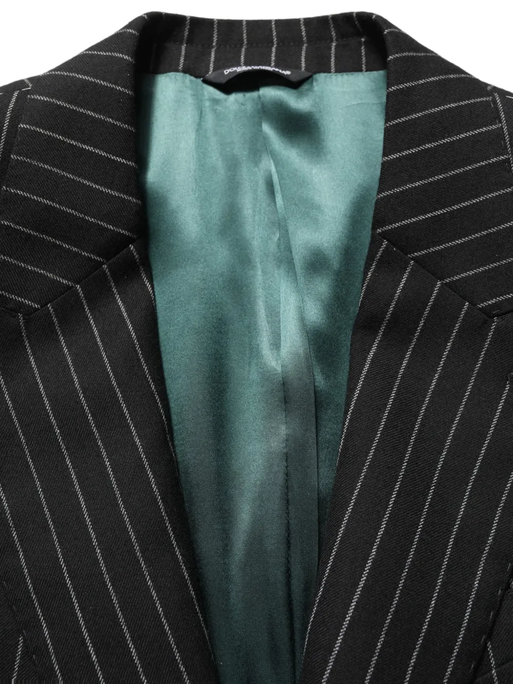 Dolce & Gabbana pinstripe single-breasted blazer Zwart