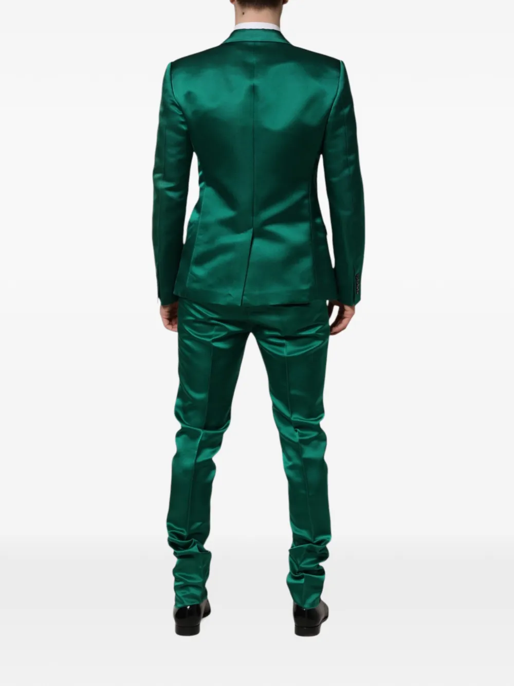 Dolce & Gabbana single-breasted suit set (set of three) Groen