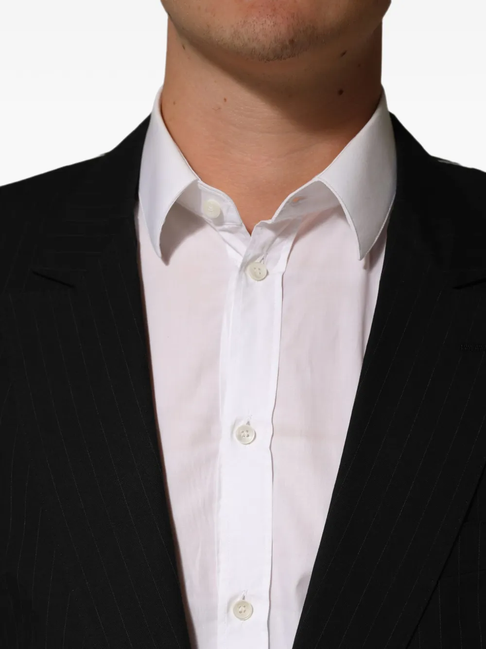 Dolce & Gabbana pinstripe single-breasted jacket Zwart