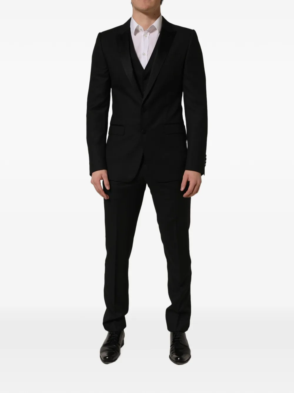 Dolce & Gabbana black Martini slim-fit formal 3-piece suit - Nero