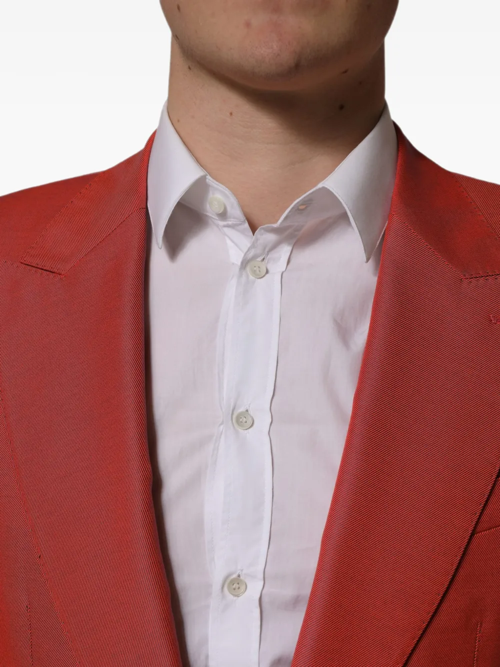Dolce & Gabbana single-breasted wool blazer Rood