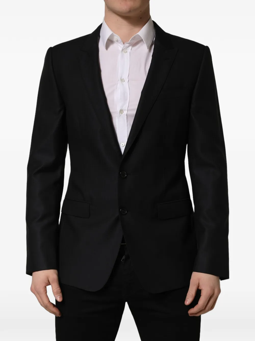Dolce & Gabbana single-breasted blazer Zwart