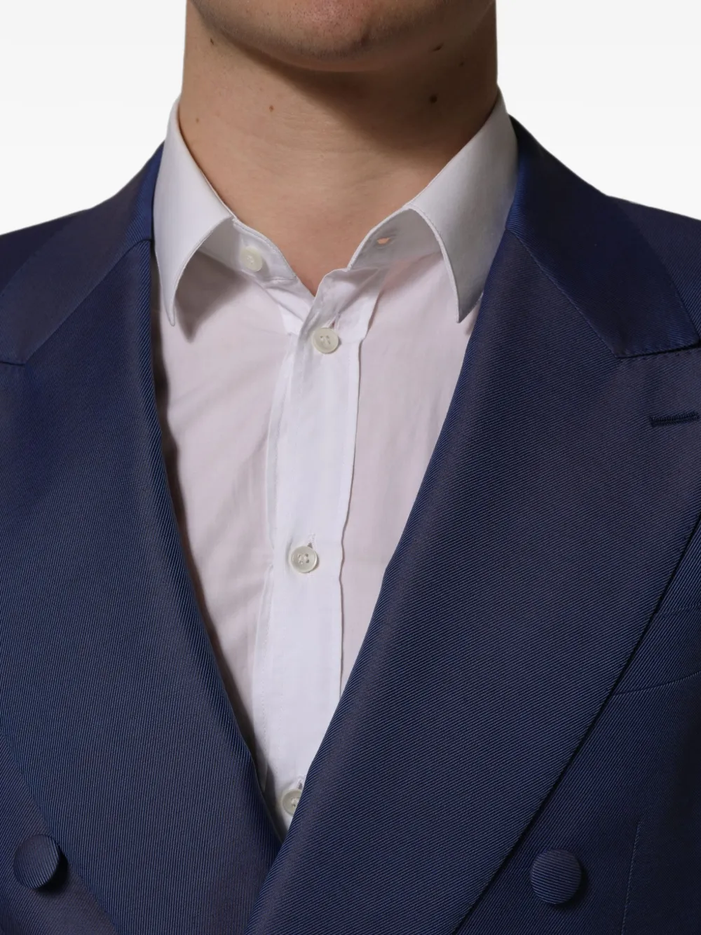 Dolce & Gabbana double-breasted wool blazer Blauw