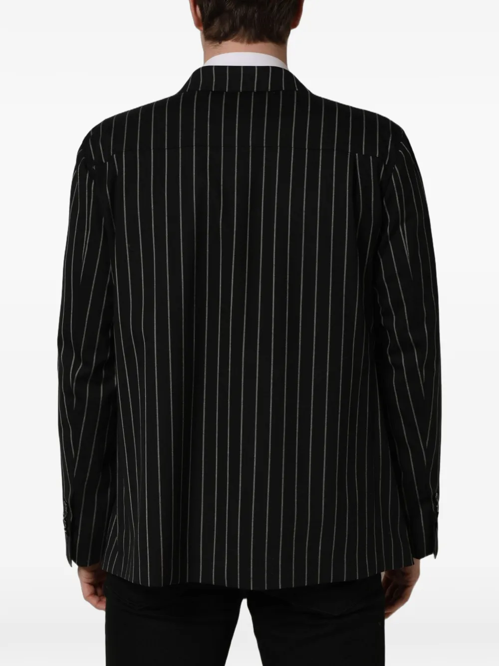 Dolce & Gabbana pinstripe double-breasted jacket Zwart