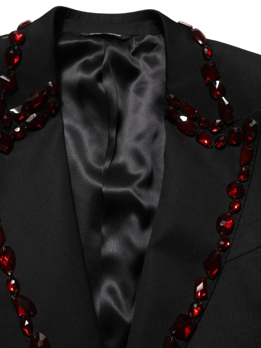 Dolce & Gabbana crystal-embellished blazer Zwart