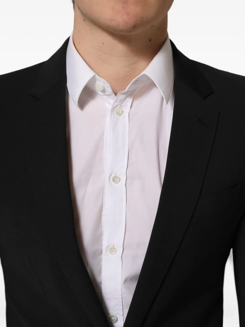 Dolce & Gabbana slim-fit wool suit Zwart