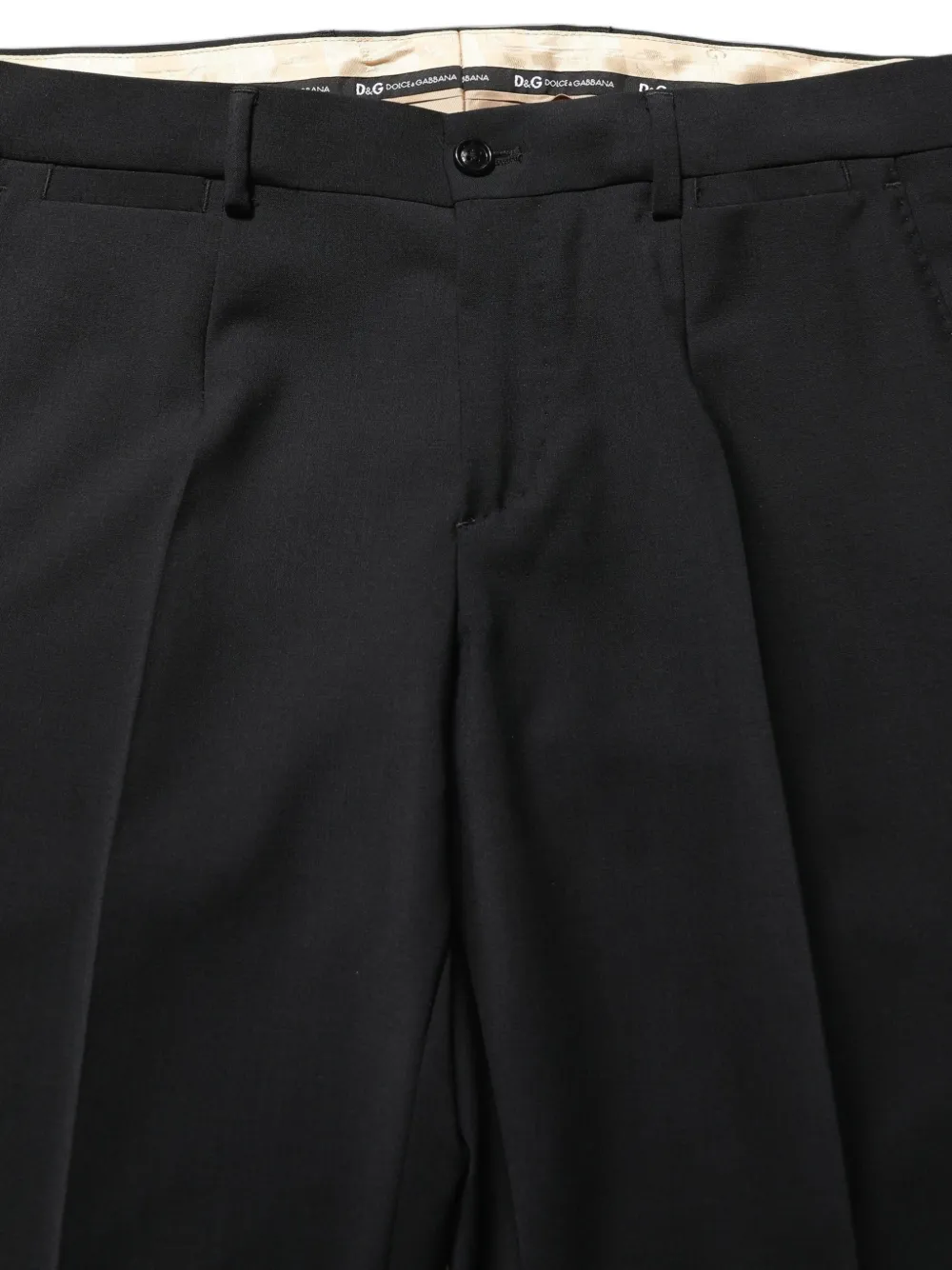 Dolce & Gabbana slim-fit wool suit Zwart