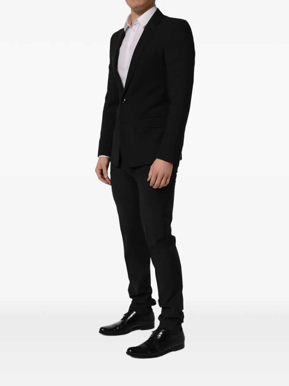Dolce & Gabbana slim-fit wool suit Zwart
