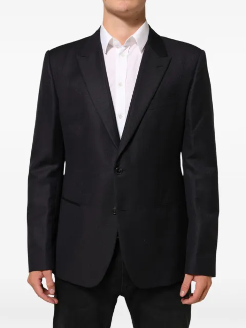 Dolce & Gabbana jacquard-pattern single-breasted blazer