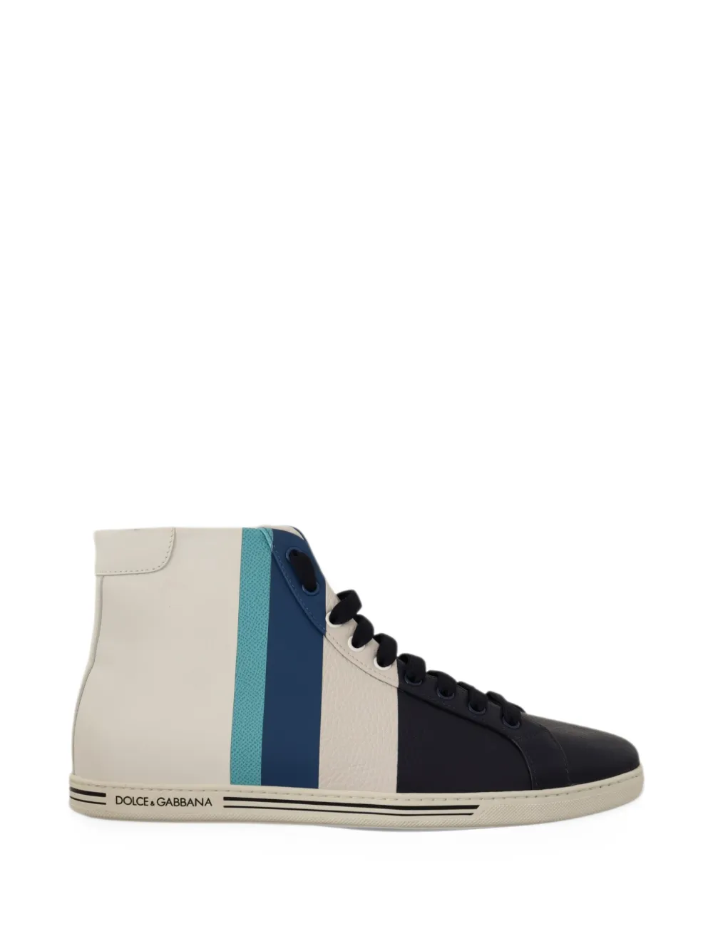 Dolce & Gabbana mid-top leather sneakers - Blue