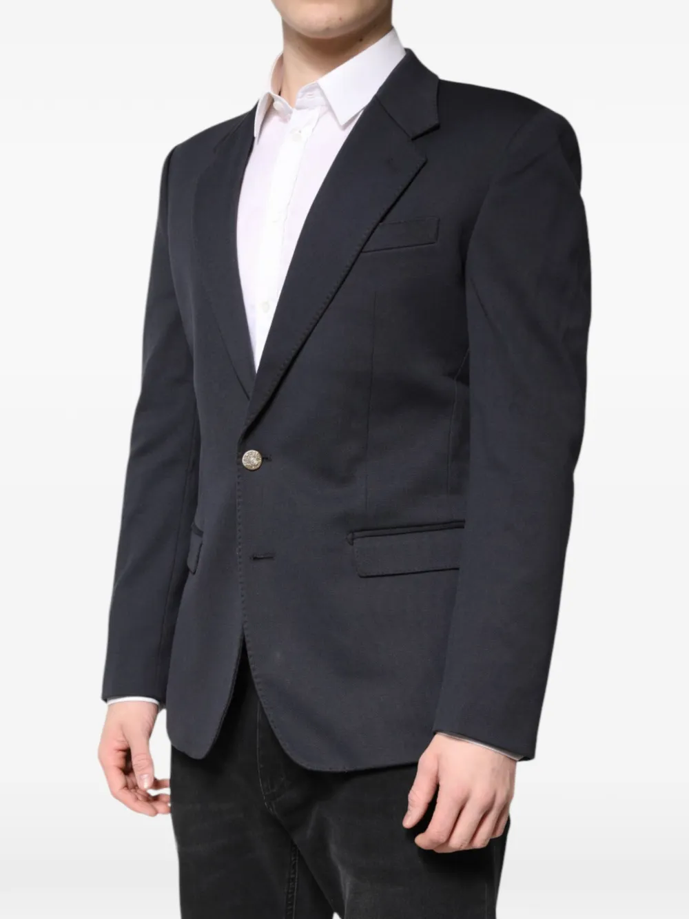 Dolce & Gabbana single-breasted blazer Zwart