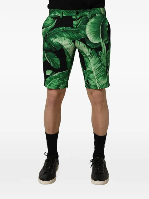 Dolce & Gabbana banana leaf-print shorts