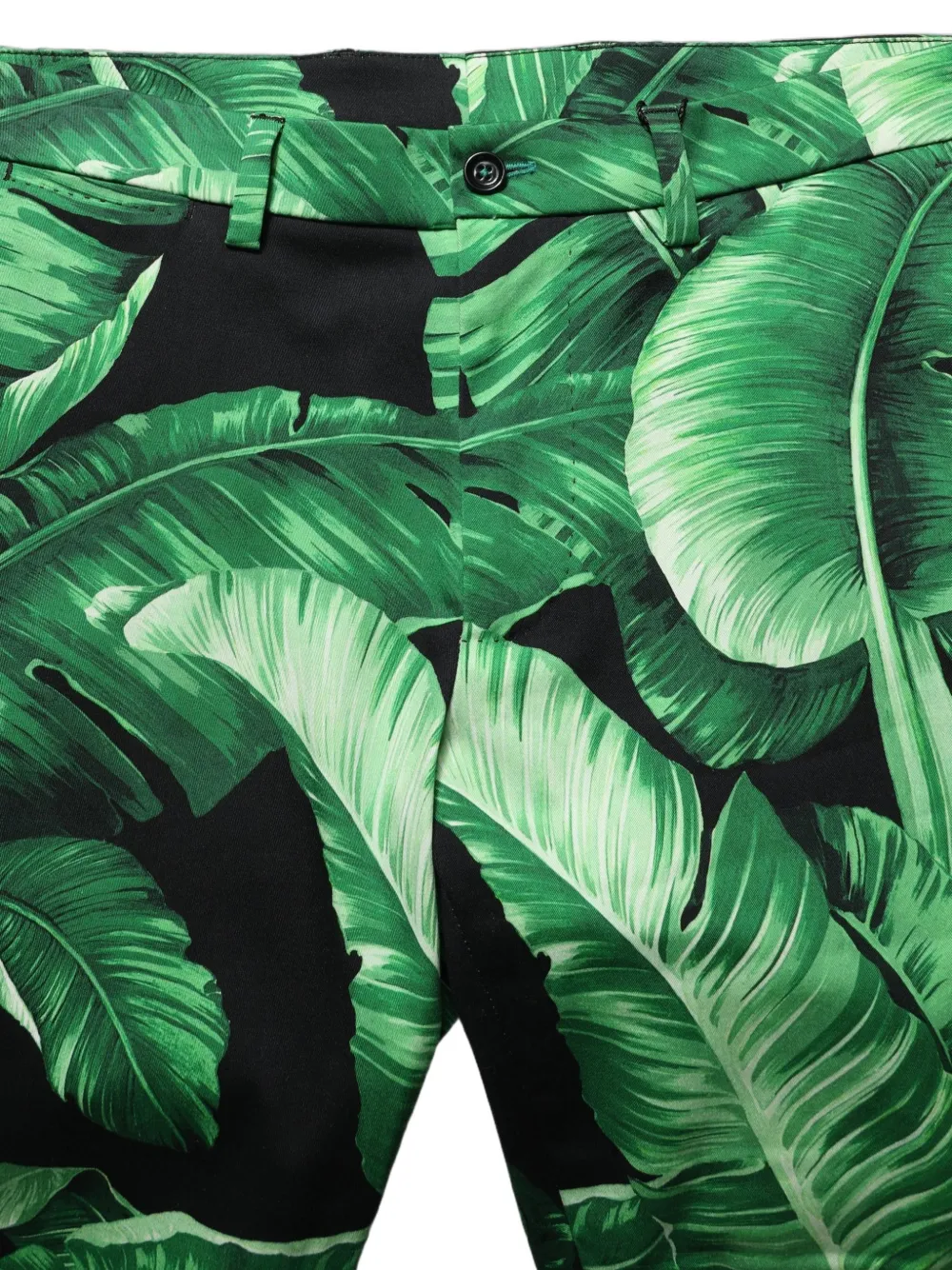 Dolce & Gabbana banana leaf-print shorts Groen