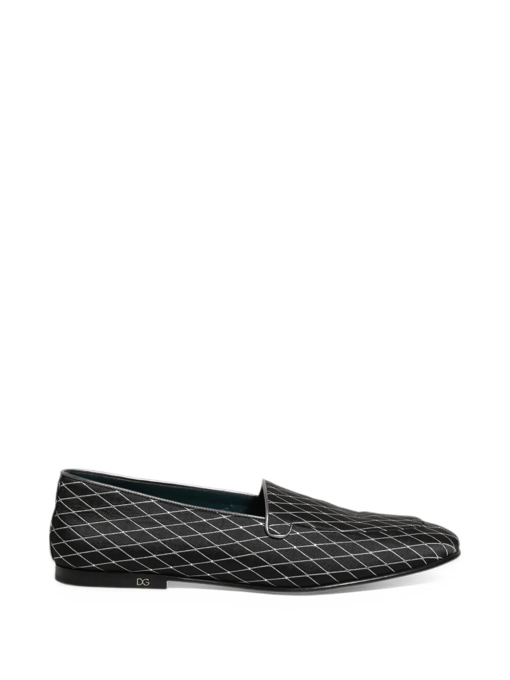 Dolce & Gabbana diamond-stitched slip-on loafers - Black