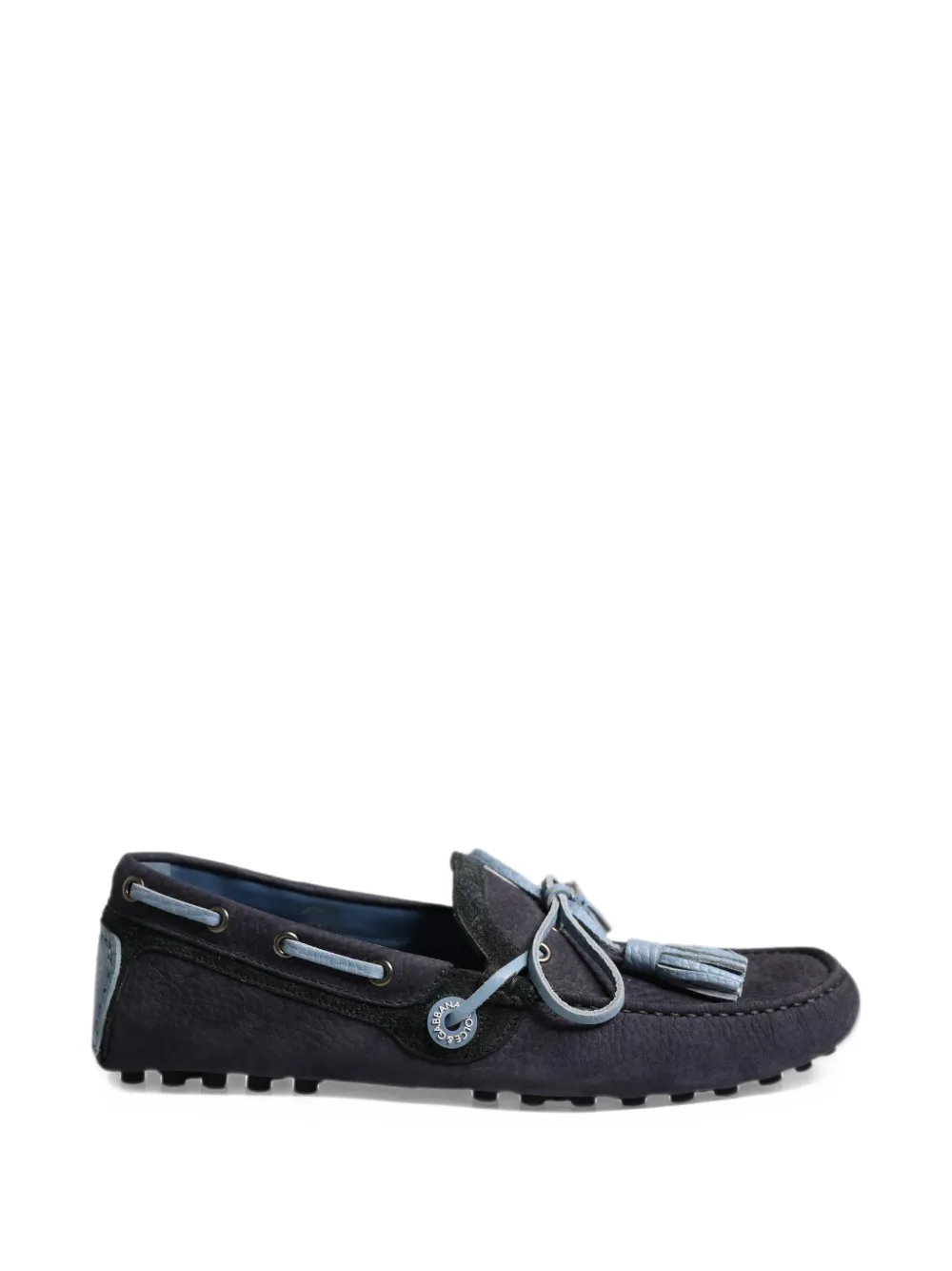 Dolce & Gabbana tassel-detail suede loafers - Blue