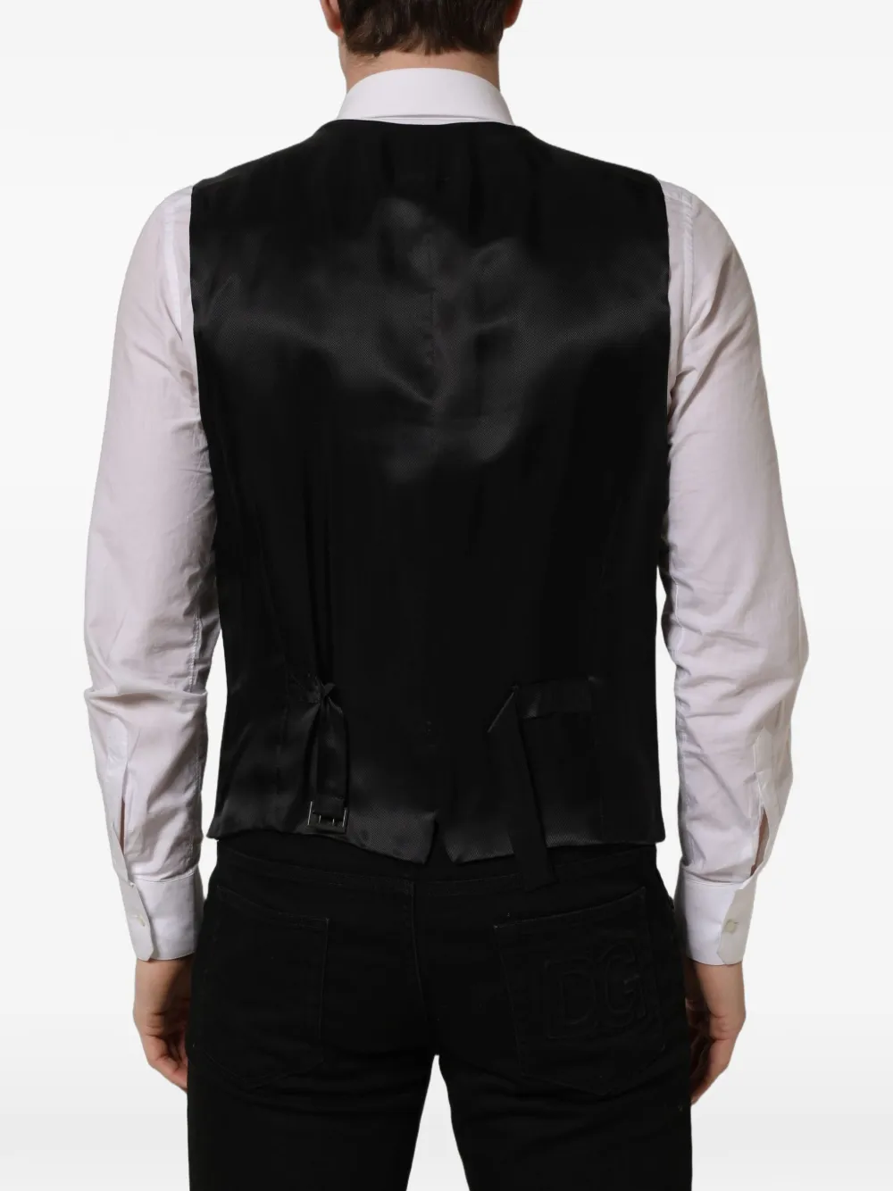 Dolce & Gabbana Gilet met enkele rij knopen Zwart