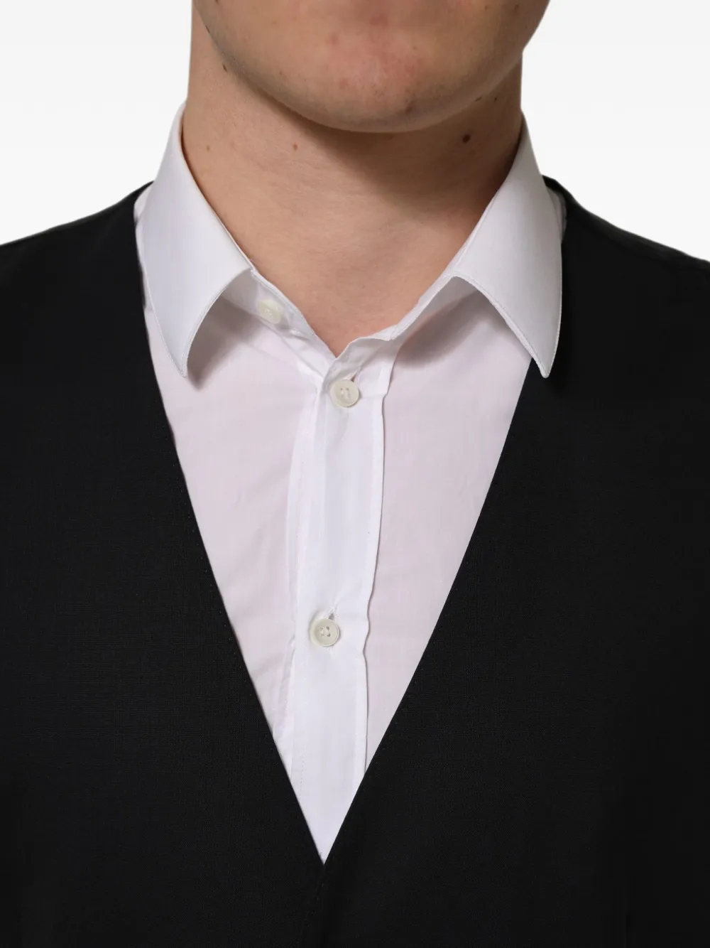Dolce & Gabbana Gilet met enkele rij knopen Zwart