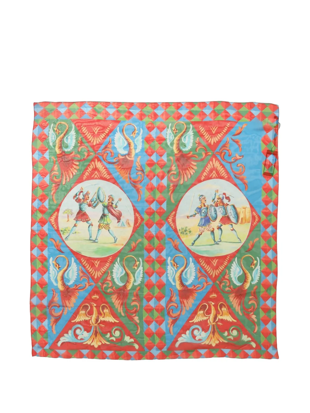 Dolce & Gabbana printed square scarf - Rosso