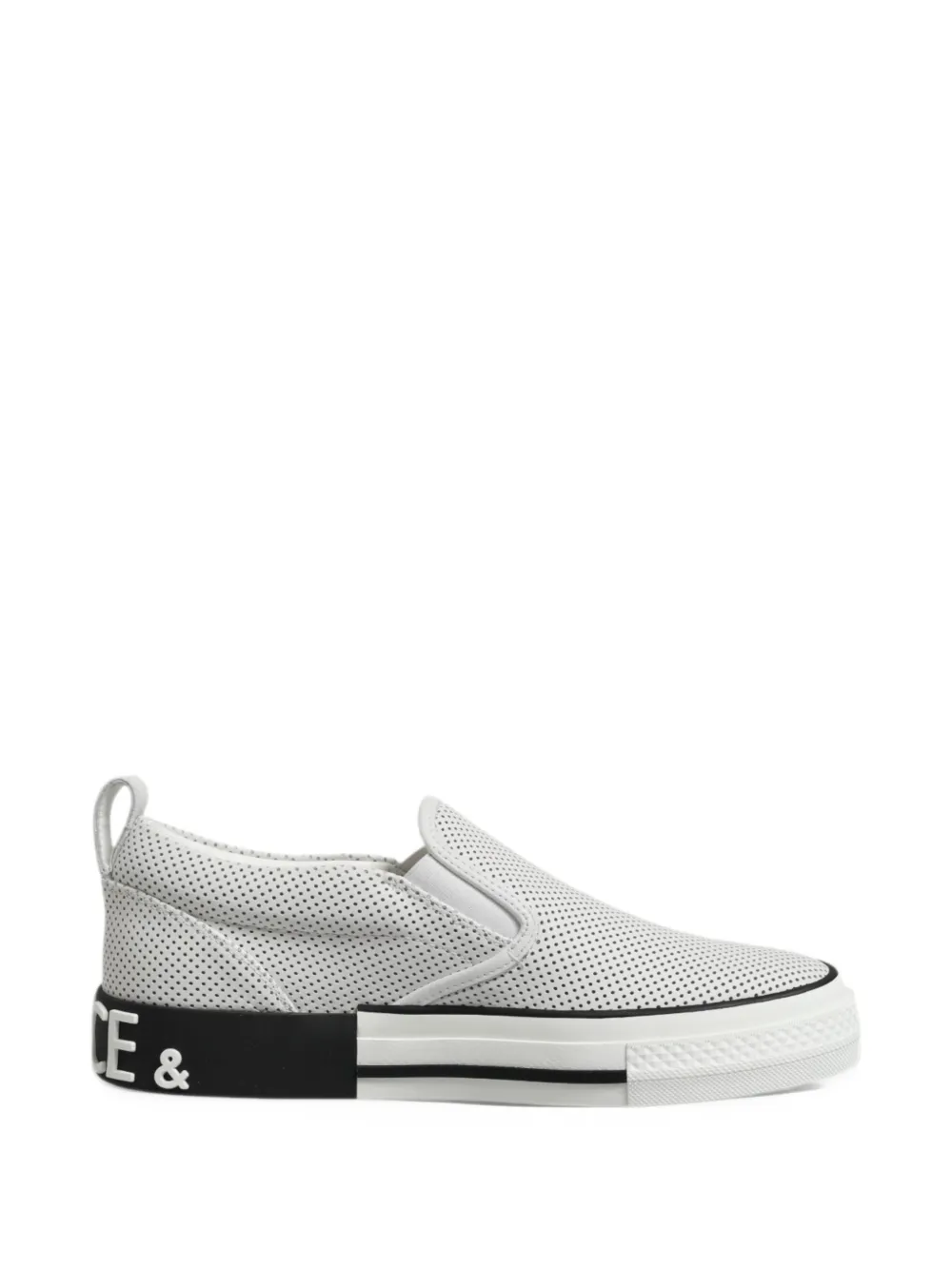 Dolce & Gabbana Custom 2.Zero perforated sneakers - White