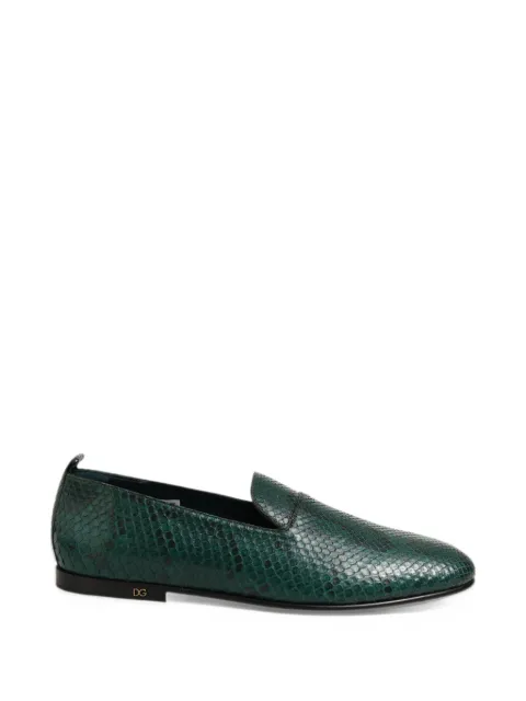 Dolce & Gabbana snakeskin-effect loafers