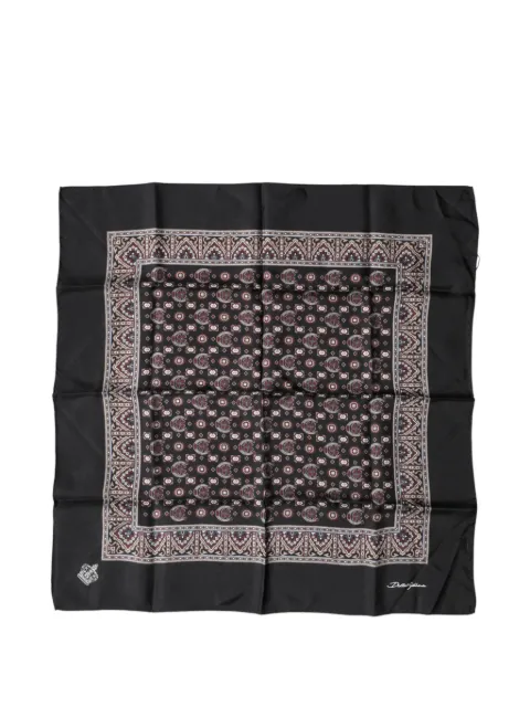 Dolce & Gabbana patterned square scarf