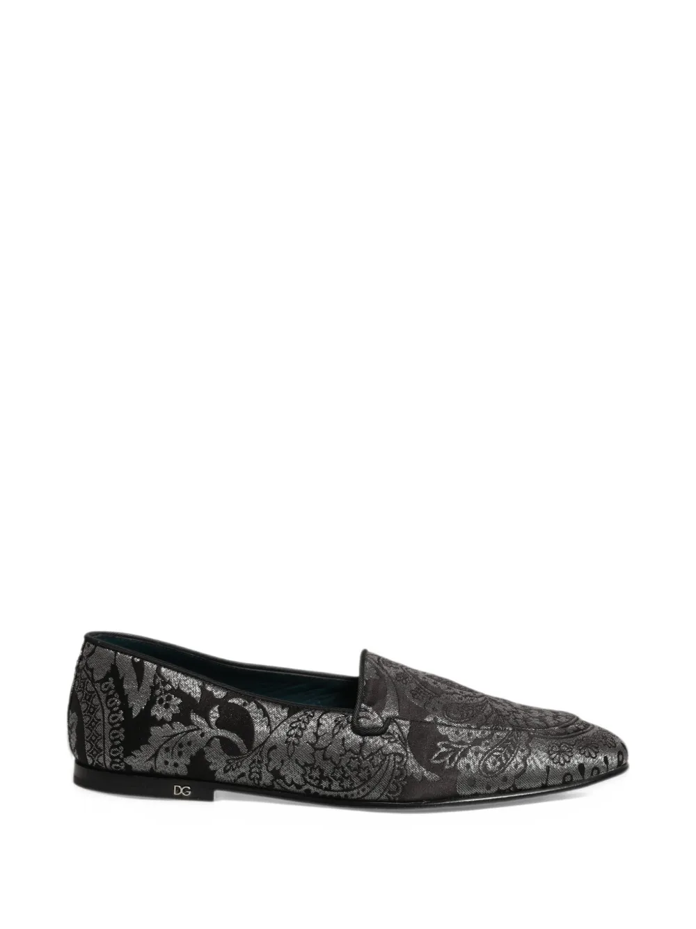 Dolce & Gabbana jacquard-leather loafers - Nero
