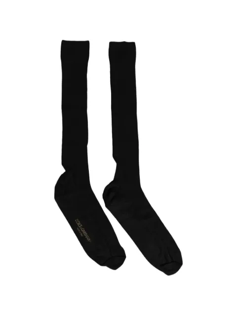 Dolce & Gabbana logo knee-high socks