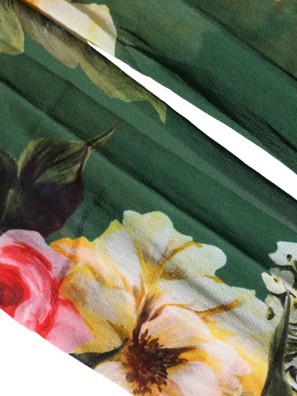 Dolce & Gabbana Tulen panty met bloemenprint Groen