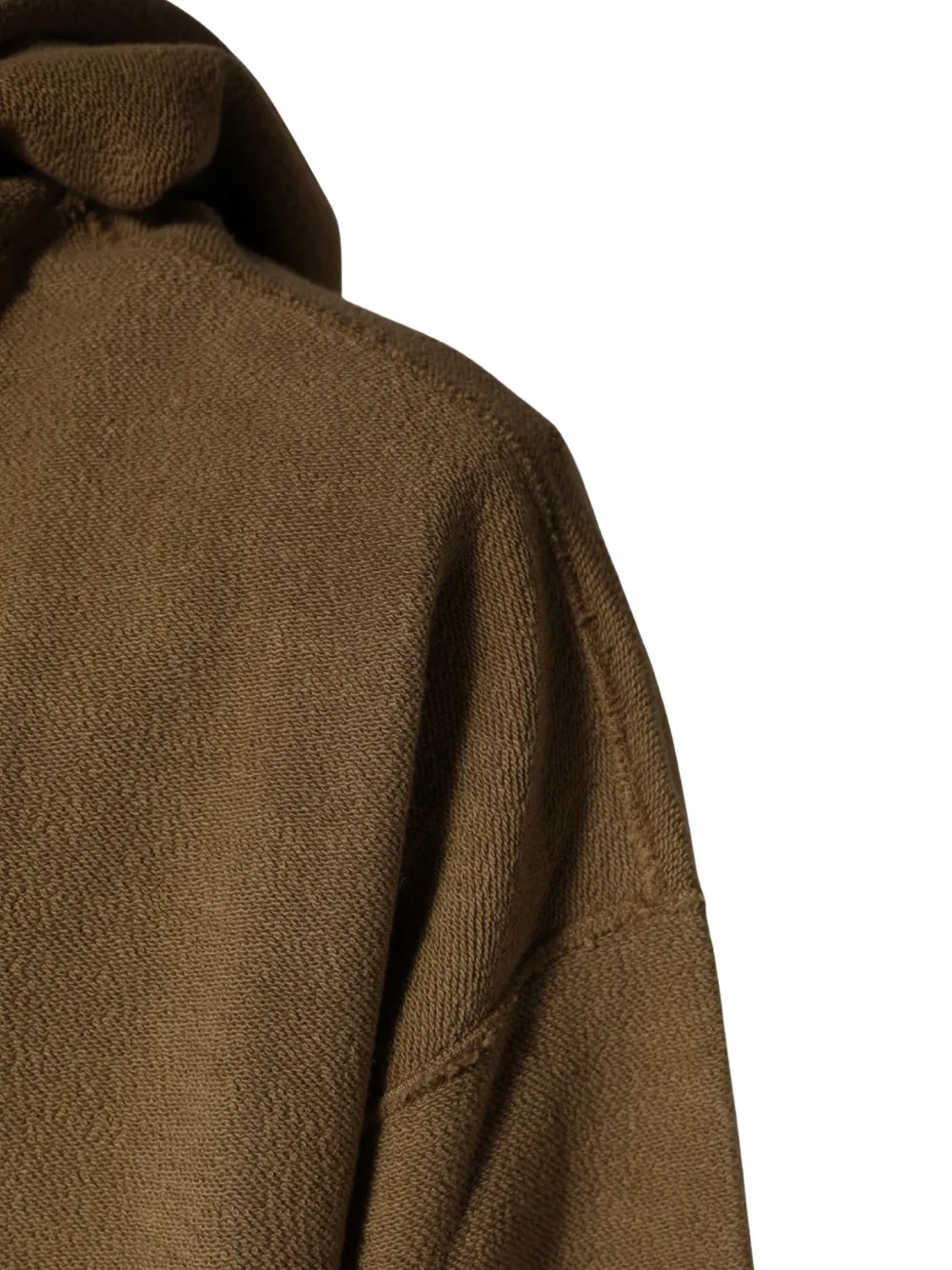 Dolce & Gabbana logo-patch cotton hoodie Beige