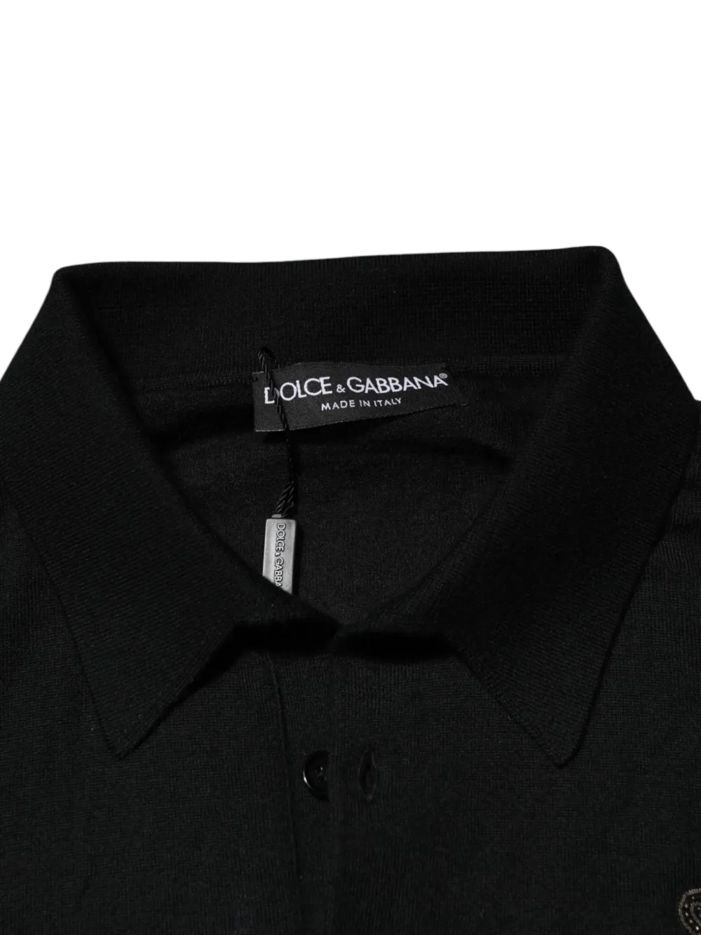 Dolce & Gabbana Trui met wapenschild en lange mouwen Zwart