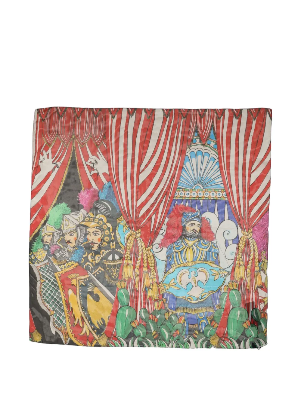 Dolce & Gabbana printed square scarf - Rosso