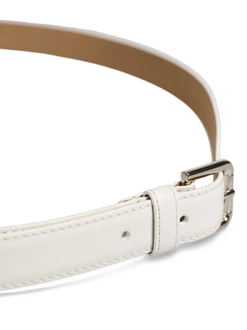 Dolce & Gabbana Leren gespriem Wit