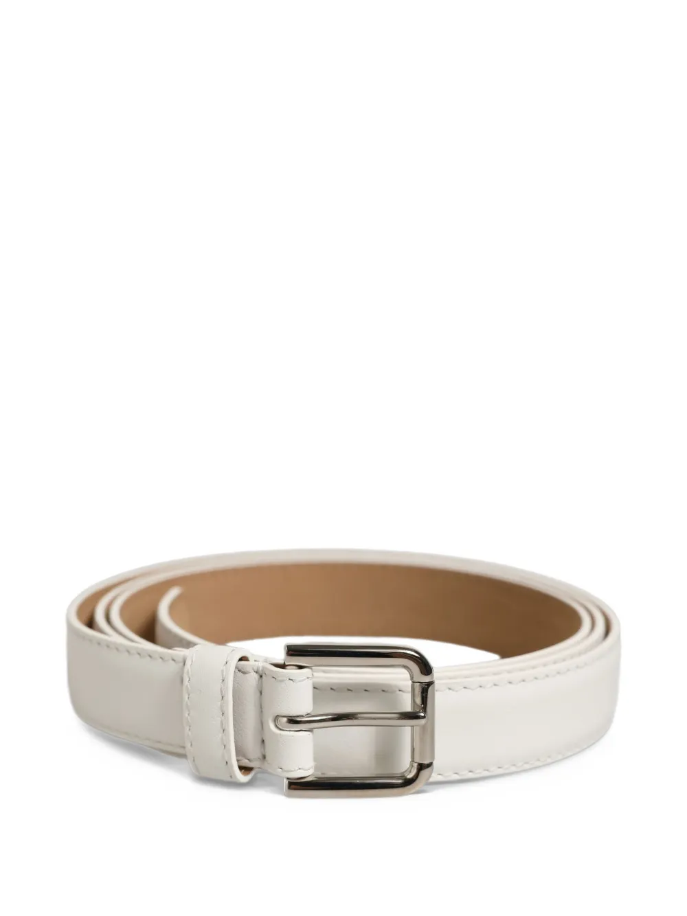 Dolce & Gabbana buckled leather belt - Bianco