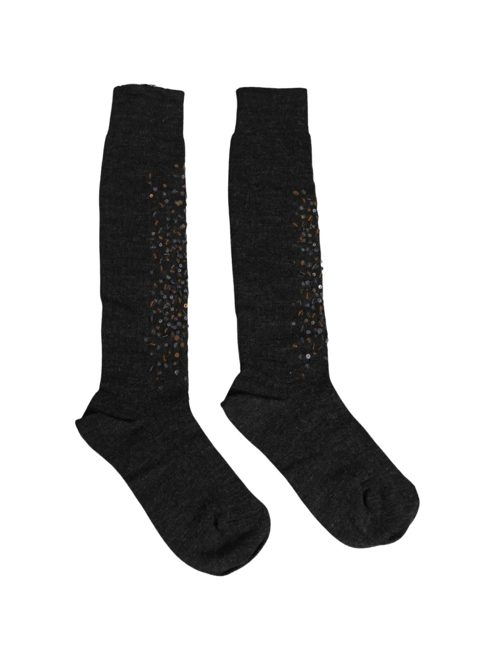 Dolce & Gabbana sequin-embellished wool socks Grijs