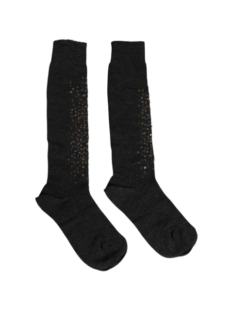 Dolce & Gabbana sequin-embellished wool socks