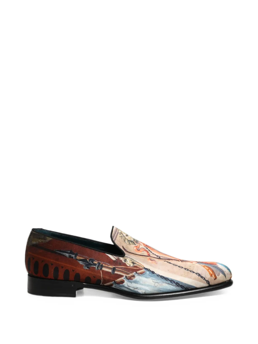 Dolce & Gabbana lion-print slip-on loafers - Toni neutri