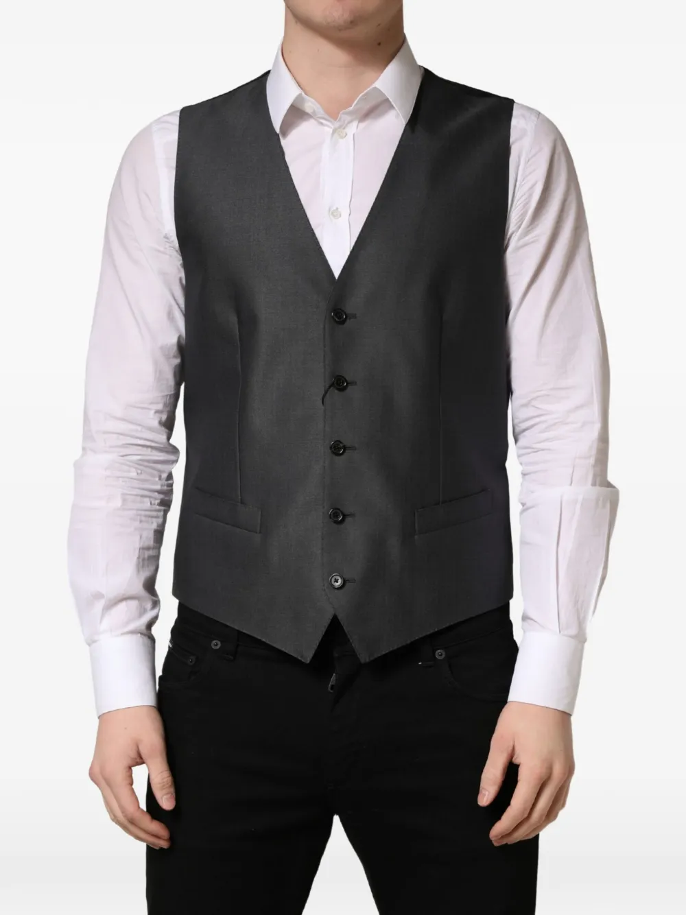 Dolce & Gabbana single-breasted waistcoat Grijs